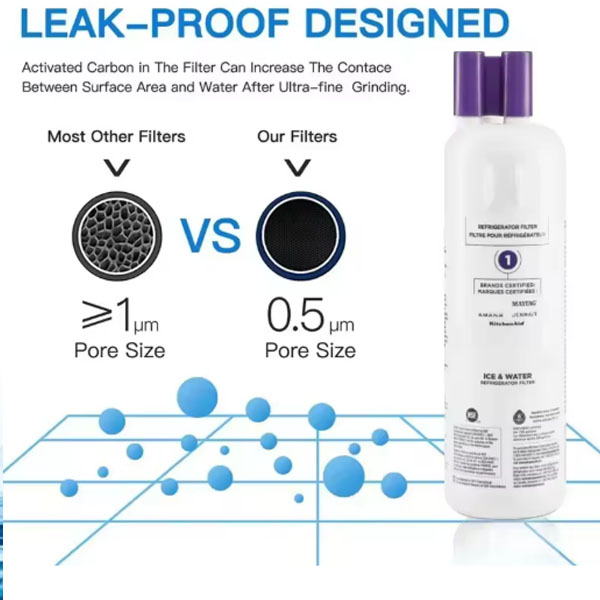  Whirlpool Refrigerator Water Filter EDR1RXD1 W10295370A 9081 P8RFWB2L High Compatibility Triple Filtration _2