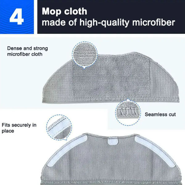  Replacement Kits For MI Mop essential/ G1 MJSTG1 Robot Vacuum Cleaner        _5