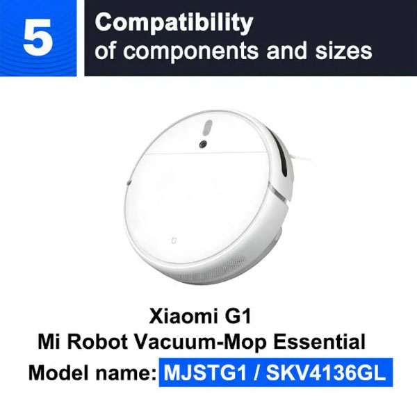  Replacement Kits For MI Mop essential/ G1 MJSTG1 Robot Vacuum Cleaner        _6