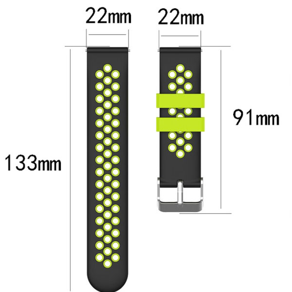  Watch clasp two-color Silicone Straps For Haylou Solar LS05/RT LS05S/ Imilab kw66/YAMAY SW022 
