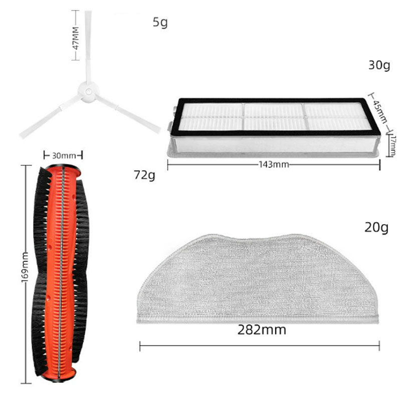  Replacement Kits  For MI Robot Vacuum S10T  STFCR01SZ _1