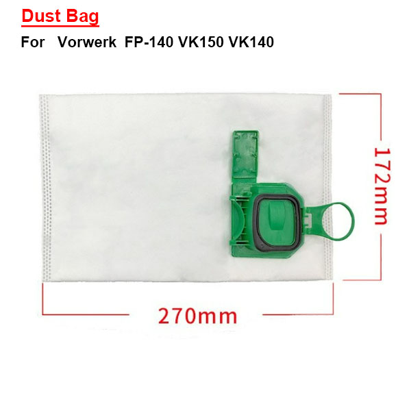  Dust Bag  For Vorwerk FP-140 VK150 VK140 Vacuum Cleaner	 _1