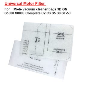 Universal Motor Filter For Miele vacuum cleaner bags 3D GN S5000 S8000 Complete C2 C3 S5 S8 SF-50