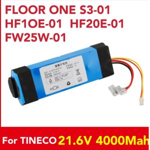 4000mAh For Tineco FLOOR ONE 1.0 FW25M-01 FW25W-01 FW09010ECN HF10E-01 HF20E-01 S3-01 Vacuum Cleaner Battery