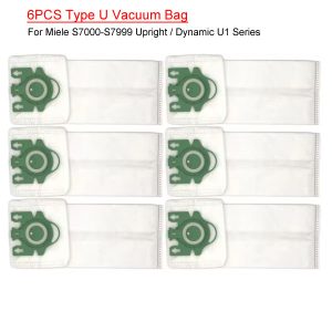 6Pcs Type U Vacuum Bags Compatible For Miele S7000-S7999 Upright And Dynamic U1 Series Upright