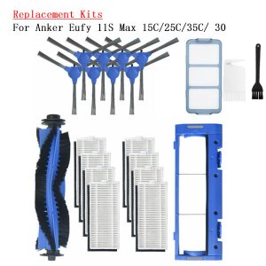 Replacement Kits For Eufy Robovac 11S, Robovac 15C, 25C, 35C, Robovac 12, Robovac 30, Robovac 15T